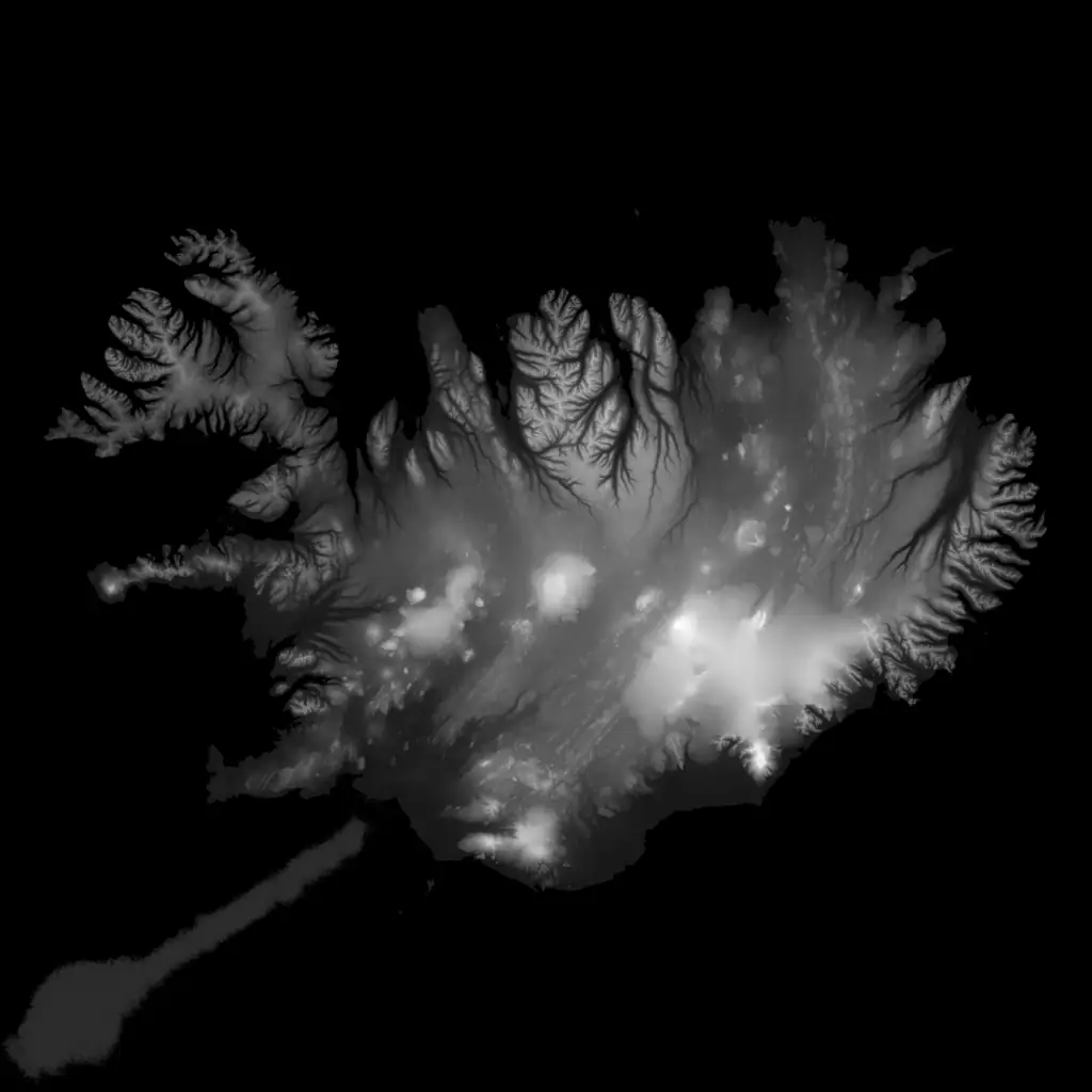 Un exemple de heightmap
