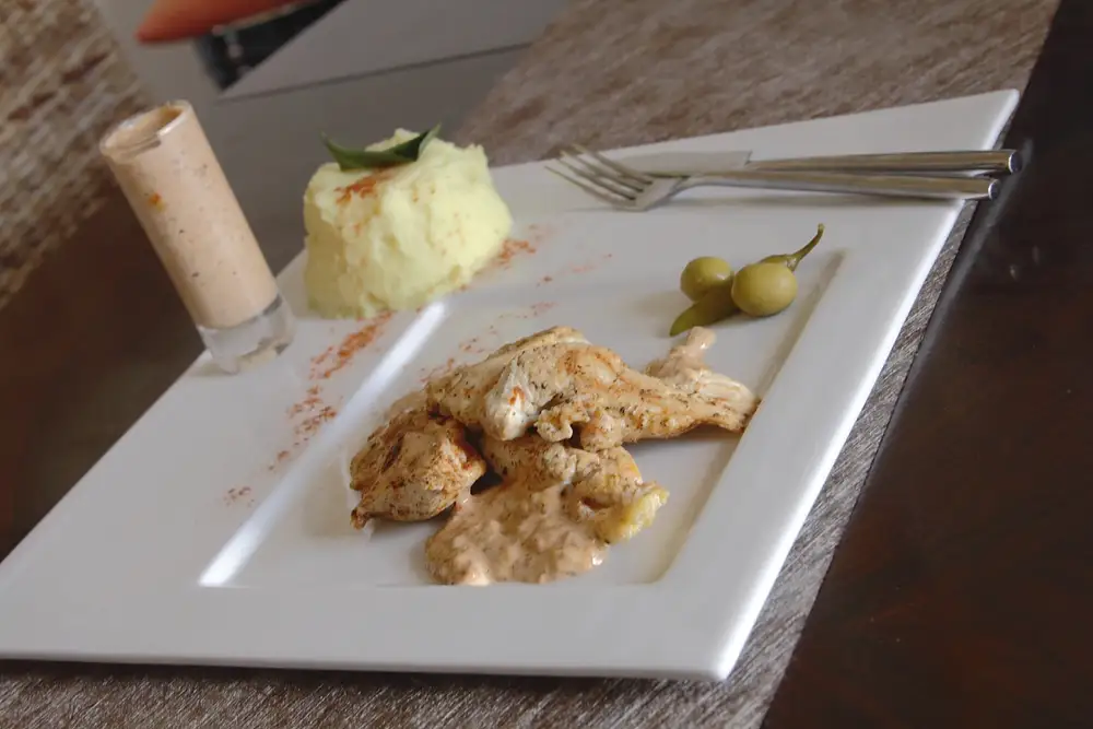 Purée et poulet